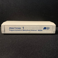TEXAS INSTRUMENTS TI 99/4A Fractions 1 (1983) white label Scott Foresman educational cartridge