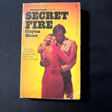 BOOK Clayton Moore 'Secret Fire' (1975) PB River Falls murder mystery novel
