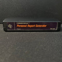 TEXAS INSTRUMENTS TI 99/4A Personal Report Generator (1980) tested black label cartridge