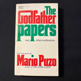 BOOK Mario Puzo 'The Godfather Papers and Other Confessions' (1973) PB essays