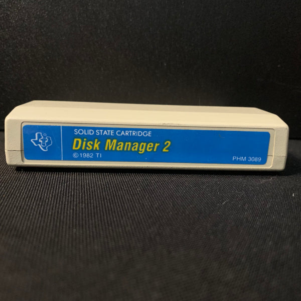 TEXAS INSTRUMENTS TI 99/4A Disk Manager 2 (1982) cartridge file catalog blue label