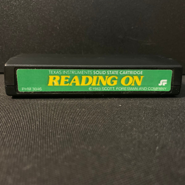 TEXAS INSTRUMENTS TI 99/4A Reading On (1982) tested cartridge Scott Foresman education