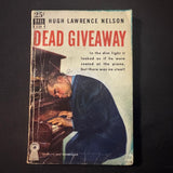 BOOK Hugh Lawrence Nelson 'Dead Giveaway' (1950) Dell pulp mystery paperback
