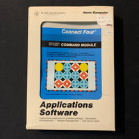 TEXAS INSTRUMENTS TI 99/4A Connect Four (1979) tested boxed complete game cartridge