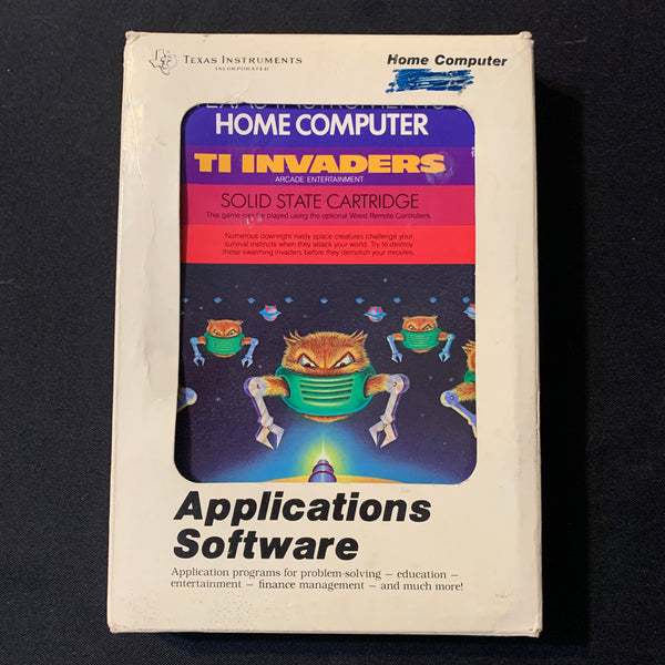 Ti Interactive Disk TEXAS INSTRUMENTS TI 99/4A TI Invaders (1981) boxed tested video game ...