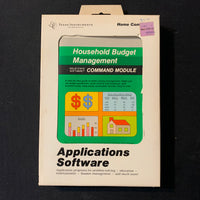 TEXAS INSTRUMENTS TI 99/4A Household Budget Management (1979) tested boxed cartridge