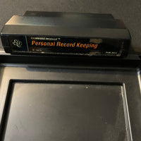 TEXAS INSTRUMENTS TI 99/4A Personal Record Keeping (1980) tested boxed cartridge with manual