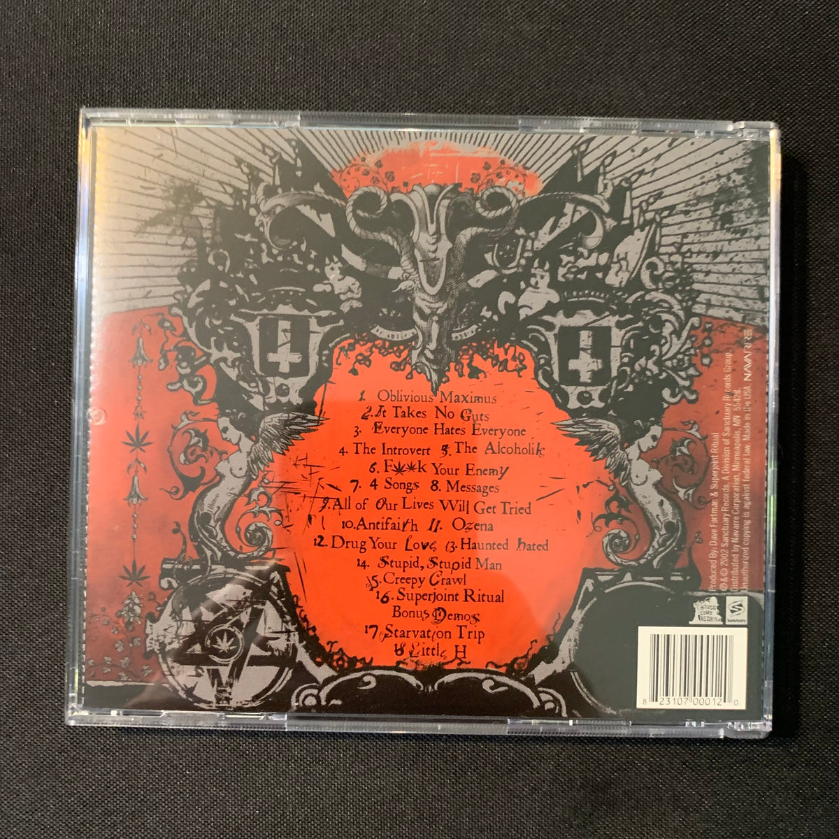 CD Superjoint Ritual 'Use Once and Destroy' (2002) Philip Anselmo – The ...