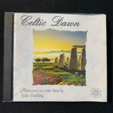 CD Julie Darling 'Celtic Dawn' (1997) 2-disc import Celtic Harp partial packaging