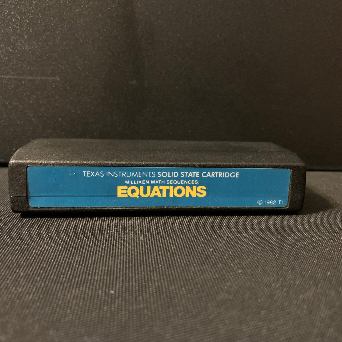 TEXAS INSTRUMENTS TI 99/4A Equations (1982) tested math software cartr ...