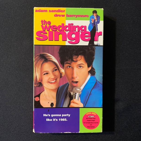 VHS The Wedding Singer (1998) Adam Sandler, Drew Barrymore