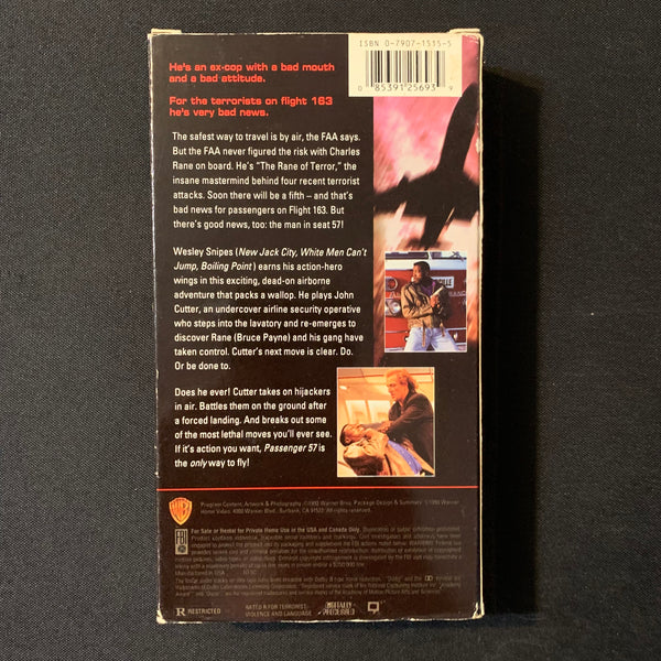 VHS Passenger 57 (1992) Wesley Snipes, Bruce Payne, Tom Sizemore – The ...