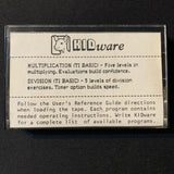 TEXAS INSTRUMENTS TI 99/4A Multiplication/Division (1986) KIDware tested cassette math software