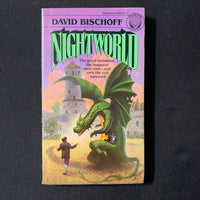 BOOK David Bischoff 'Nightworld' (1979) Del Rey science fiction PB