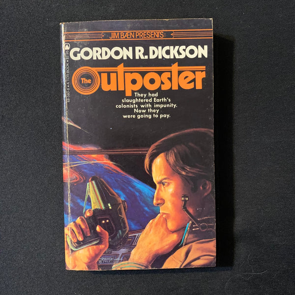 BOOK Gordon R. Dickson 'Outposter' (1982) Tor science fiction PB