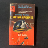 BOOK Groff Conklin (ed) 'Science Fiction Thinking Machines' (1955) PB Theodore Sturgeon, Isaac Asimov