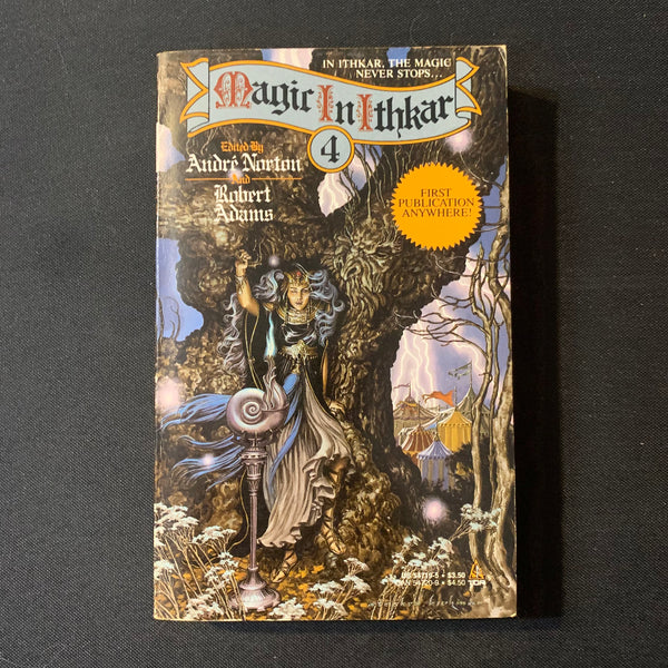 BOOK Andre Norton, Robert Adams 'Magic In Ithkar 4' (1987) PB fantasy collection