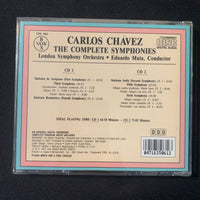 CD Carlos Chavez 'Complete Symphonies' (1992) VoxBox 2-disc set missing front cover