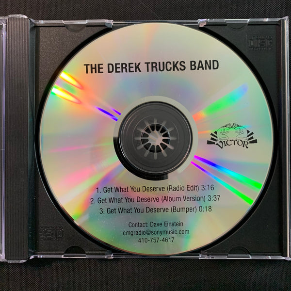 CD Derek Trucks Band 'Get What You Deserve' promo 3-track radio DJ single