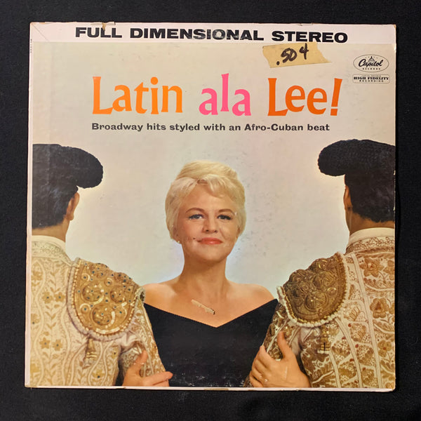 LP Peggy Lee 'Latin ala Lee!' (1960) Afro-Cuban rhythm Broadway hits VG/VG vinyl record