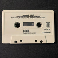 CASSETTE Styx 'Paradise Theater' (1980) vintage A&M tape Too Much Time On My Hands