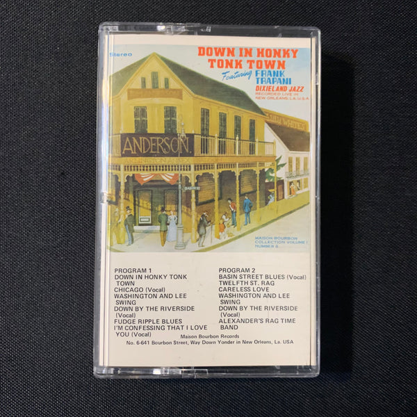 CASSETTE Frank Trapani Dixieland Jazz 'Down In Honky Tonk Town' New Orleans tape
