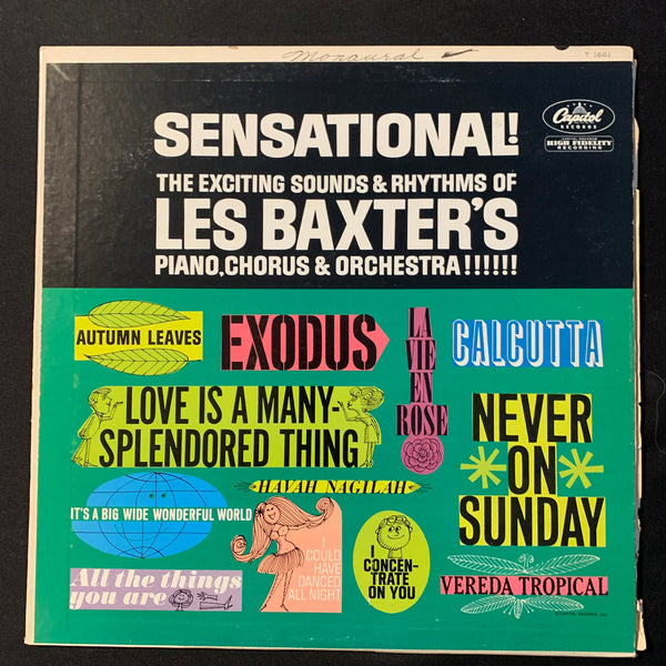 LP Les Baxter 'Sensational!' (1962) VG+/VG+ space age easy listening vinyl record