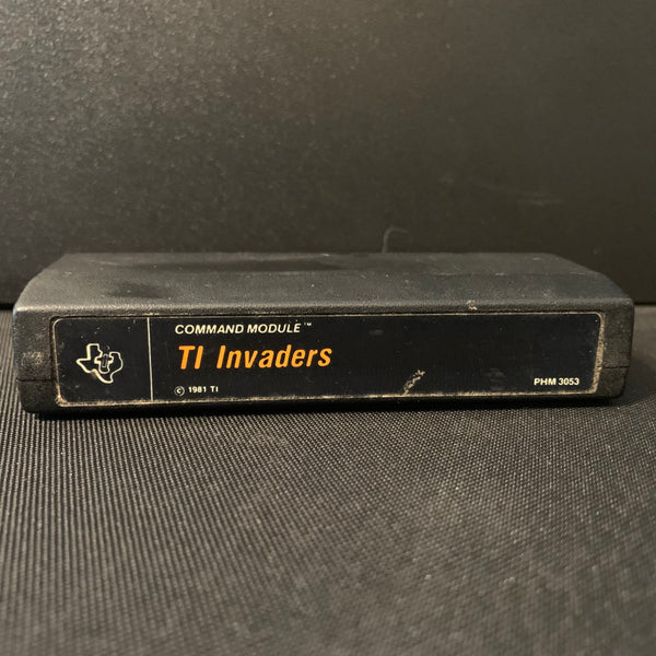 TEXAS INSTRUMENTS TI 99/4A TI Invaders (1981) video game cartridge black label
