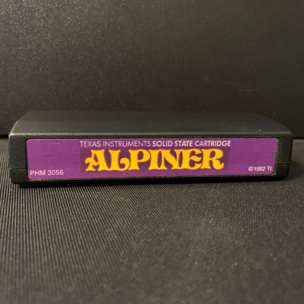 TEXAS INSTRUMENTS TI 99/4A Alpiner (1982) purple label tested video game cartridge