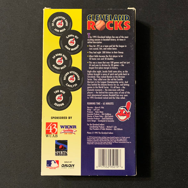 Cleavland Rocks Cd VHS Cleveland Rocks: The Story of the 1995 Cleveland Indians (1995) Ma ...