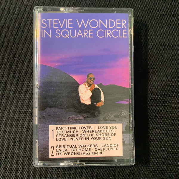 CASSETTE Stevie Wonder 'In Square Circle' (1985) Part Time Lover, Overjoyed, Go Home