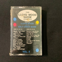 CASSETTE Lloyd Wood Show 'Live Vol. 3' (1990) Indiana country fun folk tape sealed