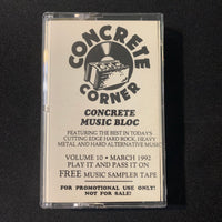 CASSETTE Concrete Music Bloc Vol 10 March 1992 Pantera, MSG, Ugly Kid Joe metal