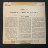 LP Madama Butterfly Highlights (1958) VG/VG opera classical vinyl record