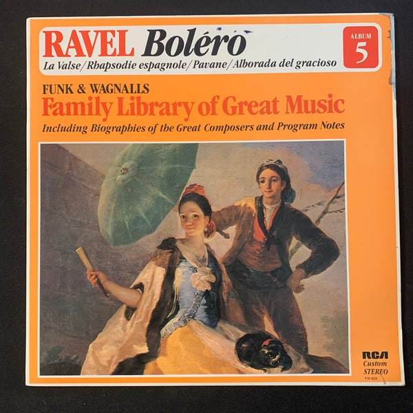 LP Ravel 'Bolero' (1984) Funk and Wagnalls Family Library of Great Music Vol. 5 (1985) VG+/VG vinyl record