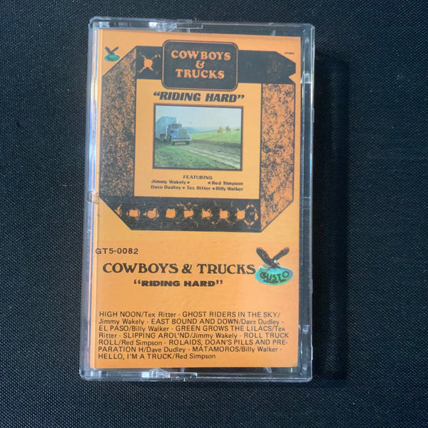 CASSETTE Cowboys and Trucks Riding Hard Tex Ritter, Dave Dudley, Jimmy Wakeley