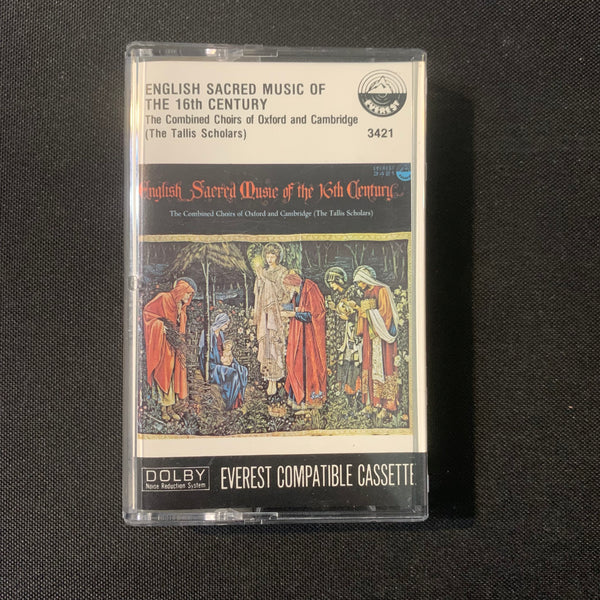 CASSETTE English Sacred Music of the 16th Century-Tallis Scholars choirs tape