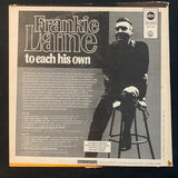 LP Frankie Laine 'To Each His Own' (1968) VG/VG vinyl record