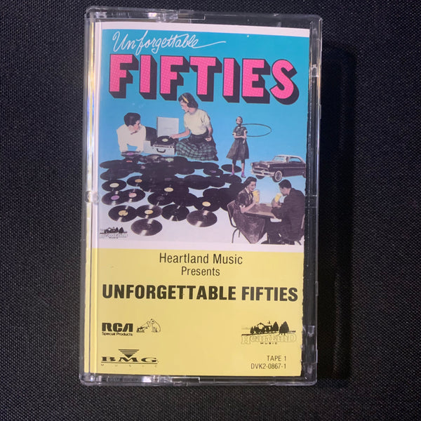 CASSETTE Unforgettable Fifties (1988) music doo wop early rock easy listening