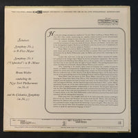 LP Schubert 'Symphony No. 8 Unfinished' 'Symphony No. 5' (1960) Bruno Walter, Columbia Symphony Orchestra VG+/VG vinyl record