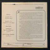 LP Schubert 'Symphony No. 8 Unfinished' 'Symphony No. 5' (1960) Bruno Walter, Columbia Symphony Orchestra VG+/VG vinyl record
