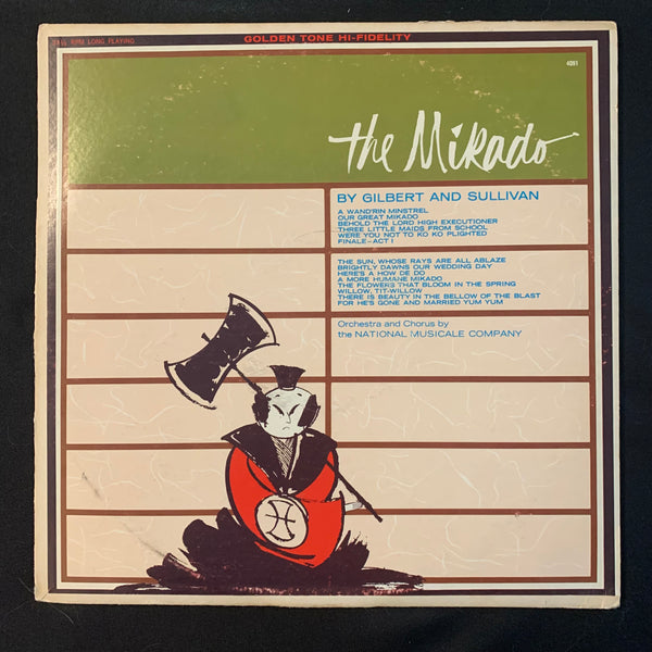 LP National Musicale Company 'The Mikado' VG/VG vinyl record Gilbert and Sullivan