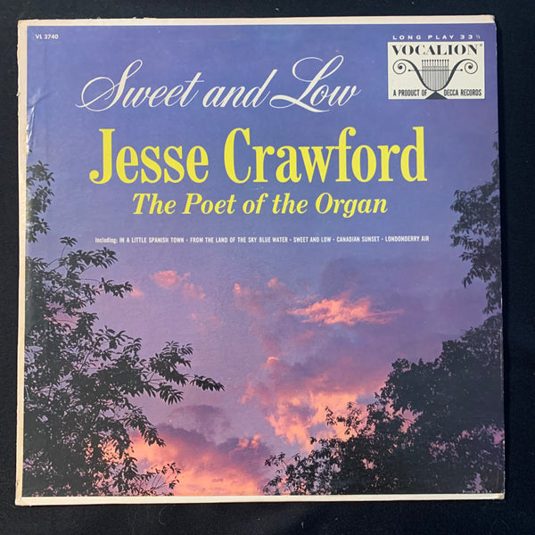 LP Jesse Crawford 'Sweet and Low' (1965) VG/VG organ easy listening vinyl record