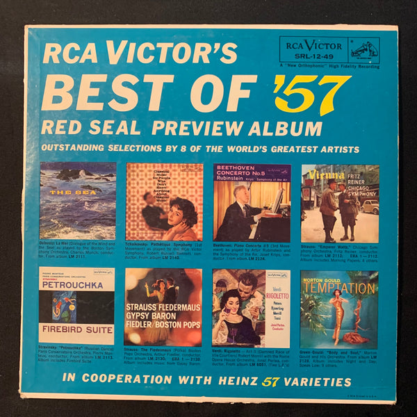 LP RCA Victor's Best of '57 Red Seal Preview Album (1957) VG+/VG classical music Heinz promo vinyl record