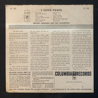 LP Michel Legrand and His Orchestra 'I Love Paris' (1954) VG/VG vinyl record