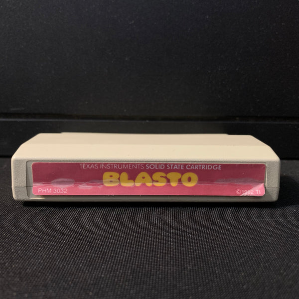 TEXAS INSTRUMENTS TI 99/4A Blasto (1982) red label tested video game cartridge