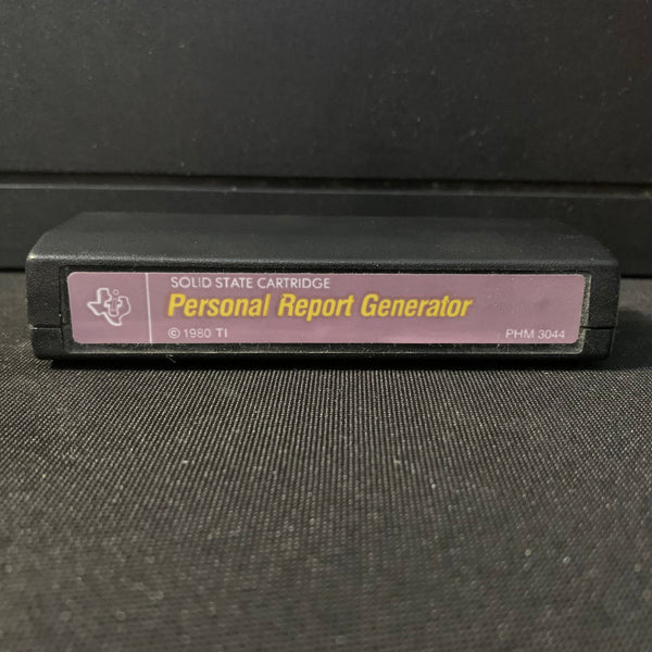 TEXAS INSTRUMENTS TI 99/4A Personal Report Generator (1980) tested cartridge