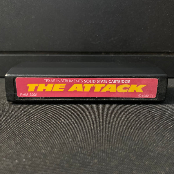 TEXAS INSTRUMENTS TI 99/4A The Attack (1982) red label video game cartridge