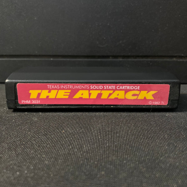 TEXAS INSTRUMENTS TI 99/4A The Attack (1982) red label video game cart ...