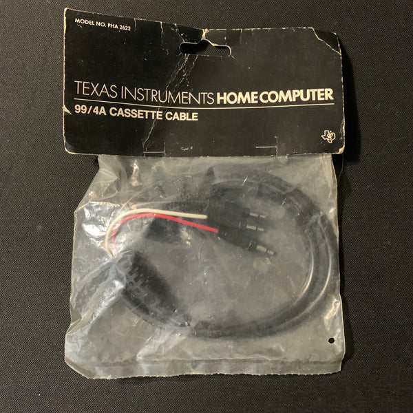 TEXAS INSTRUMENTS TI 99/4A Cassette Cable new old stock on card – The ...